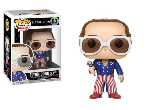 Sir elton john - red, white