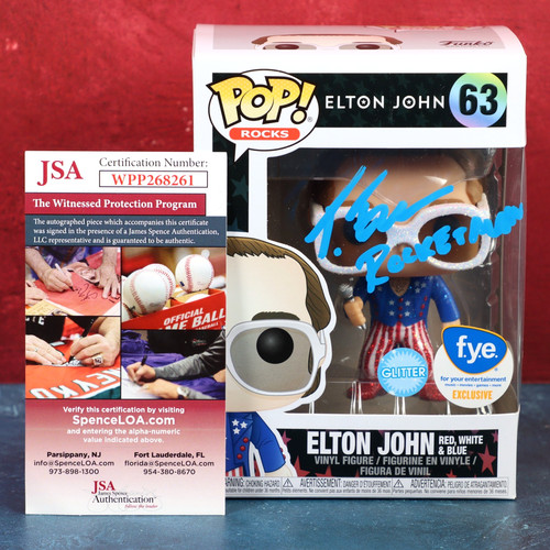 Taron egerton signed funko - egerton, pop